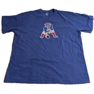 Fanatics New England Patriots Pat Patriot T-Shirt Men's 4XL Blue Football Tee